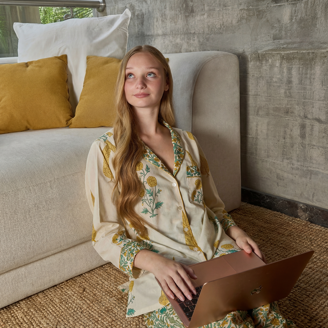 PIJAMA "BOTANICAL" CON PANTALON