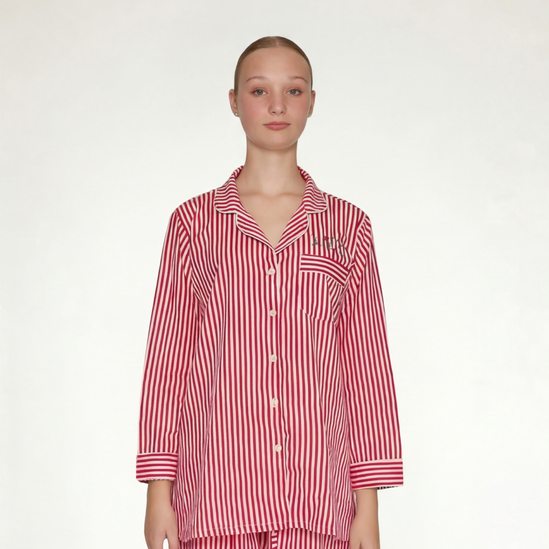 PIJAMA "CLASSIC RED LINES" CON PANTALON