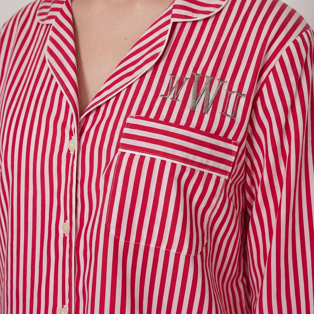 PIJAMA "CLASSIC RED LINES" CON PANTALON