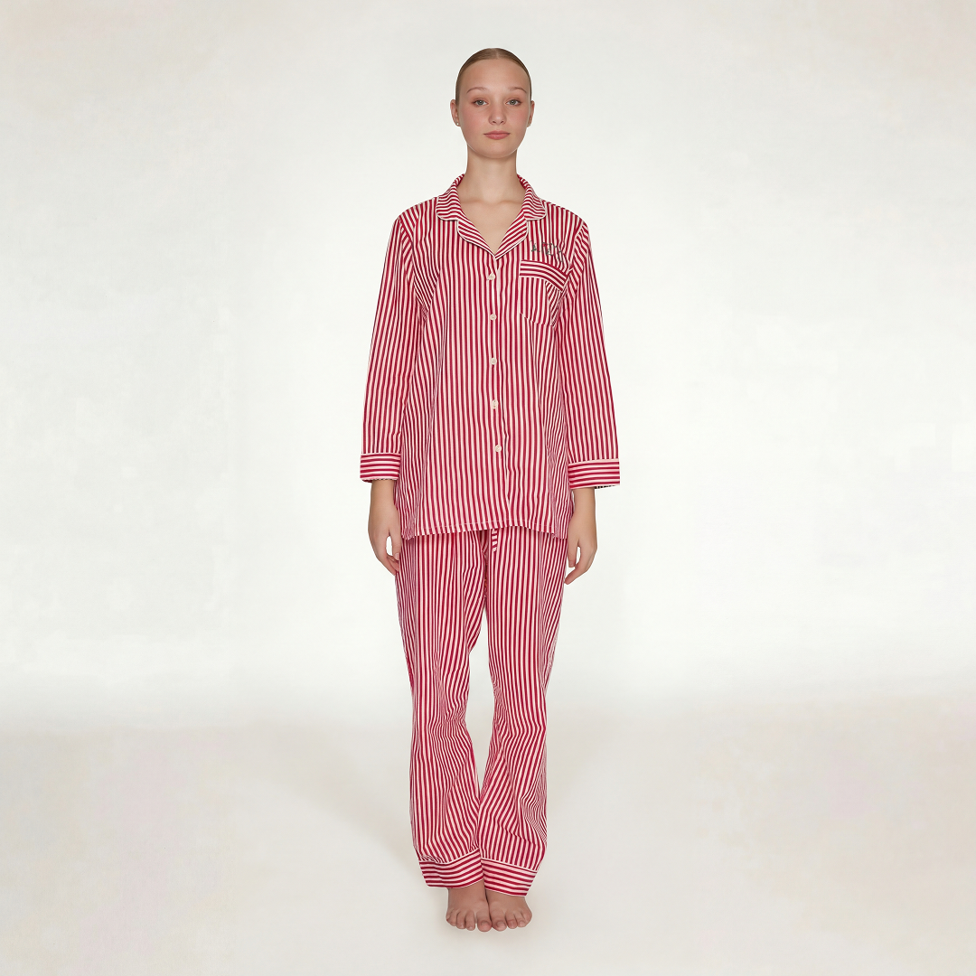 PIJAMA "CLASSIC RED LINES" CON PANTALON
