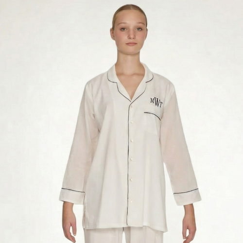 "CLASSIC WHITE" PAJAMA WITH PANTS