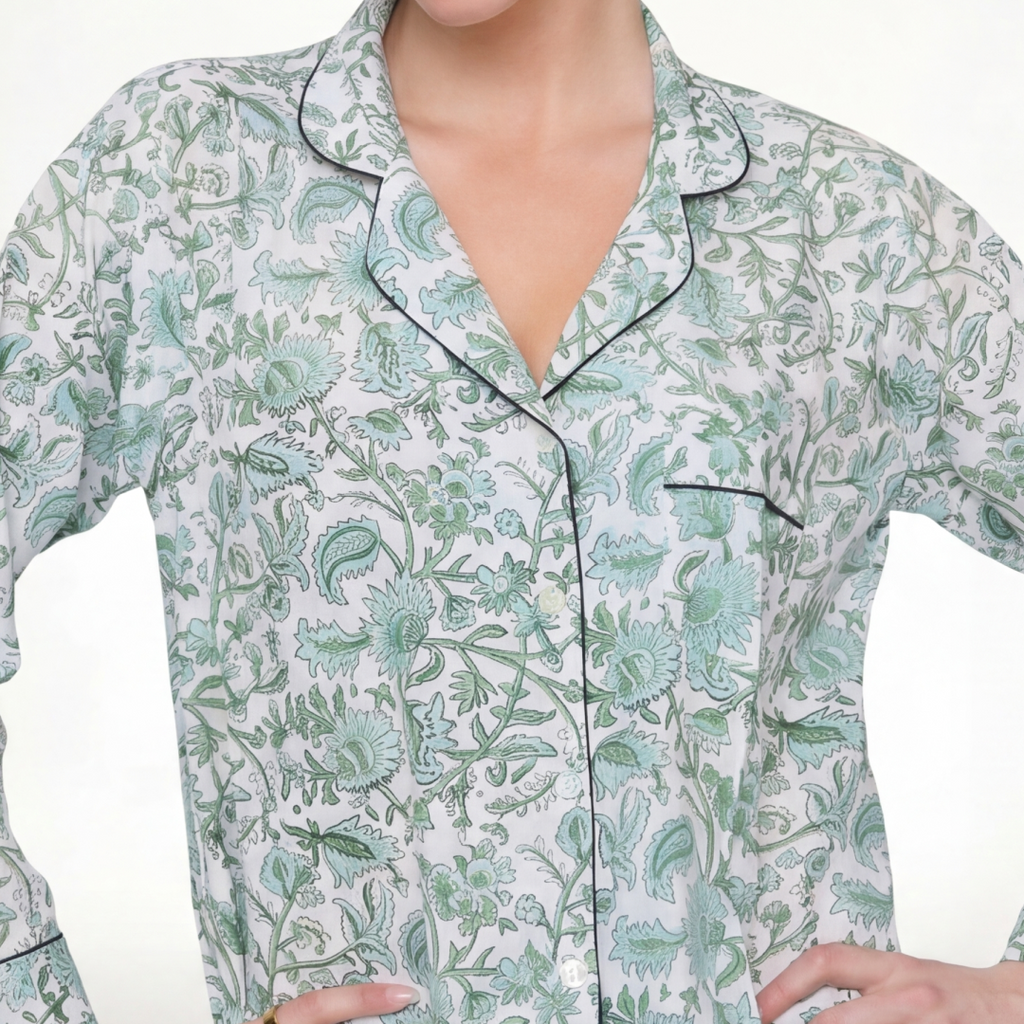 PIJAMA "GREEN PORCELAINE"