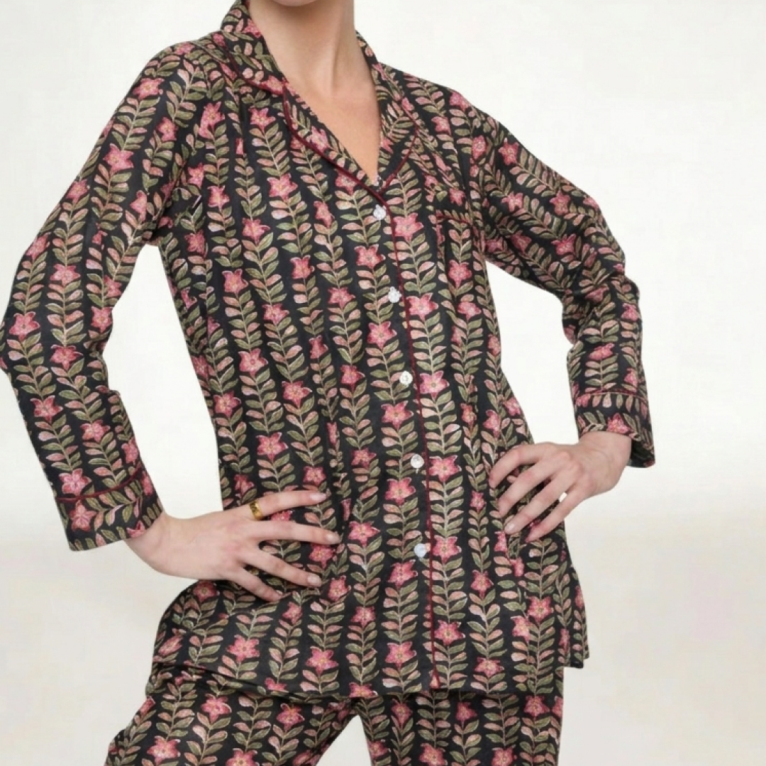 PIJAMA "NOIR GARDEN"