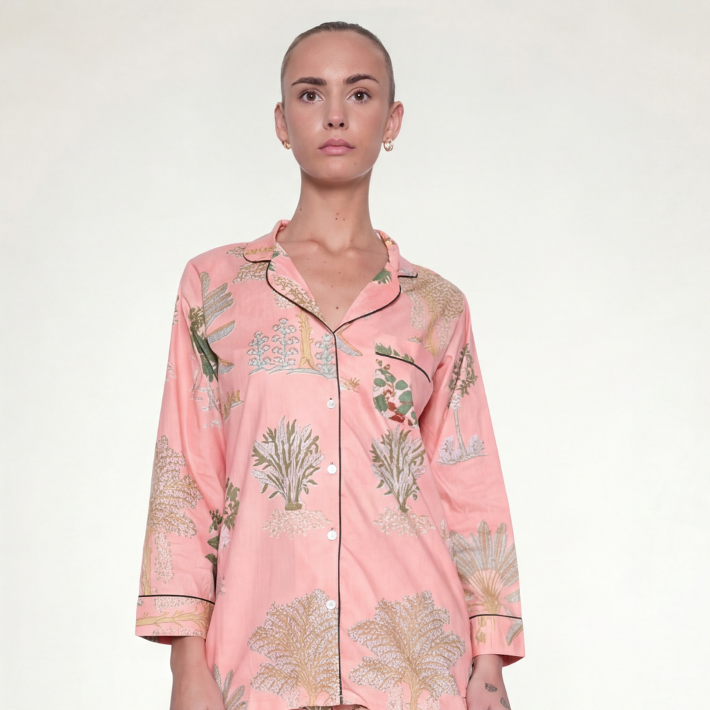 PIJAMA "PALMAS" CON PANTALON