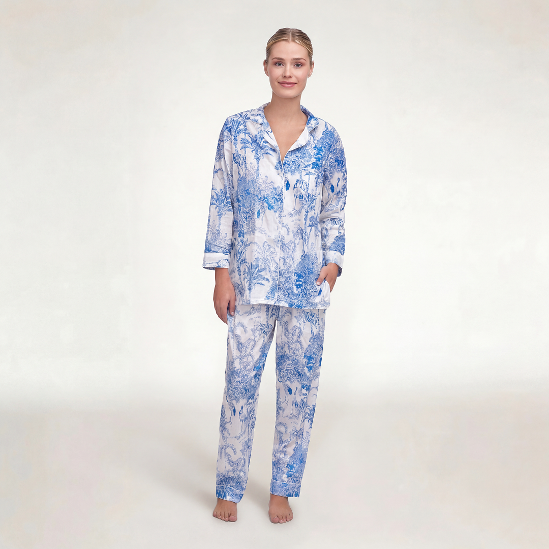 PIJAMA "PARIS AZUL"  CON PANTALON