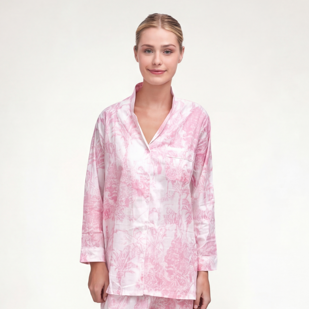 PIJAMA "PARIS ROSA" CON PANTALON