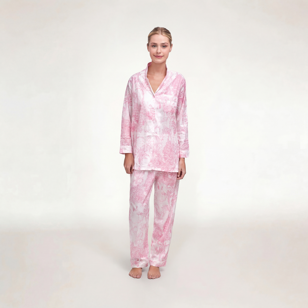 PIJAMA "PARIS ROSA" CON PANTALON