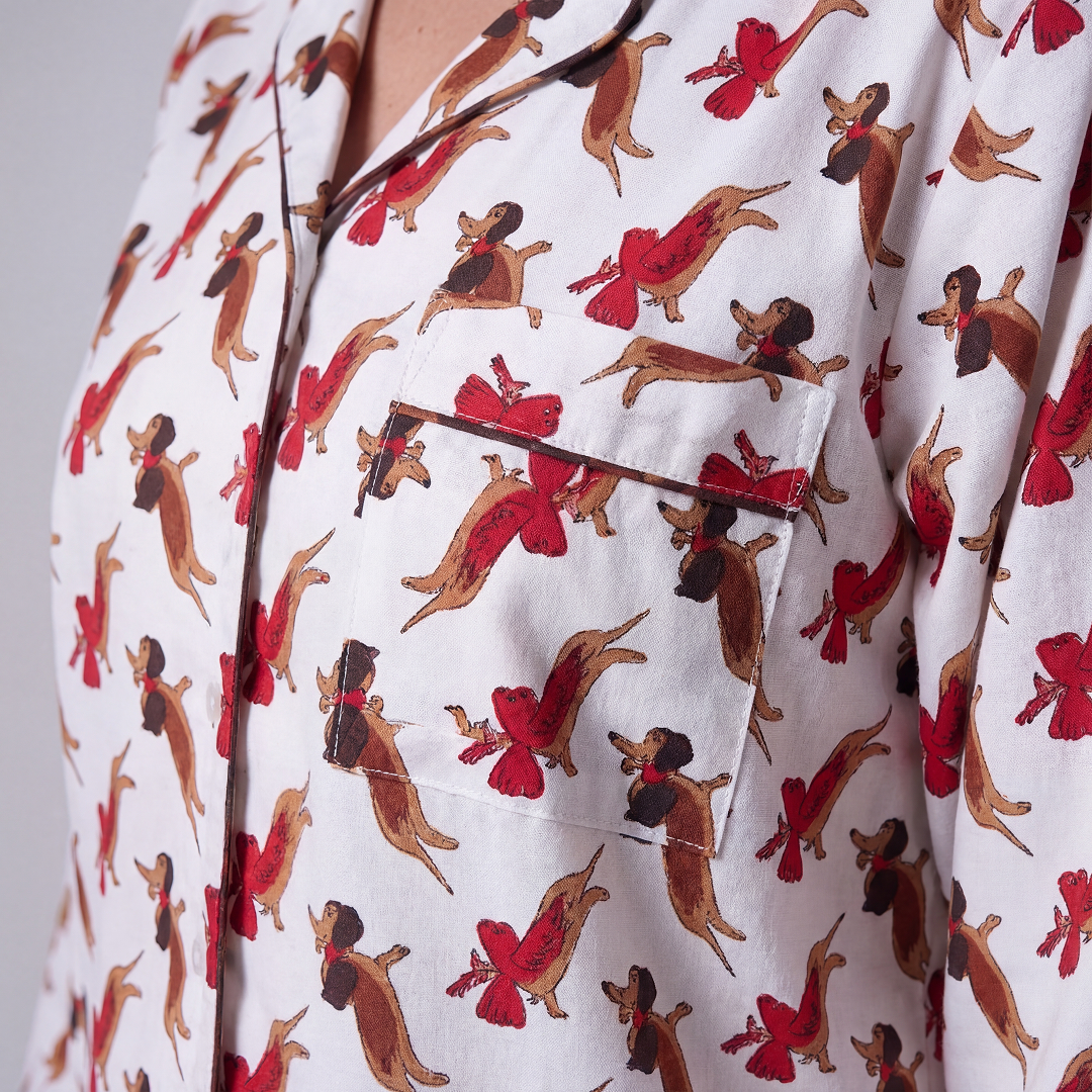 PIJAMA "PAWS" CON PANTALON