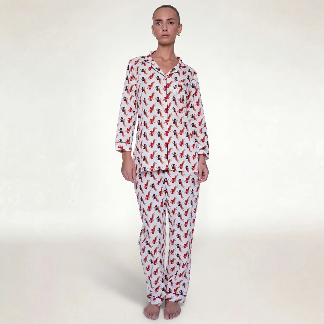 PIJAMA "PAWS" CON PANTALON