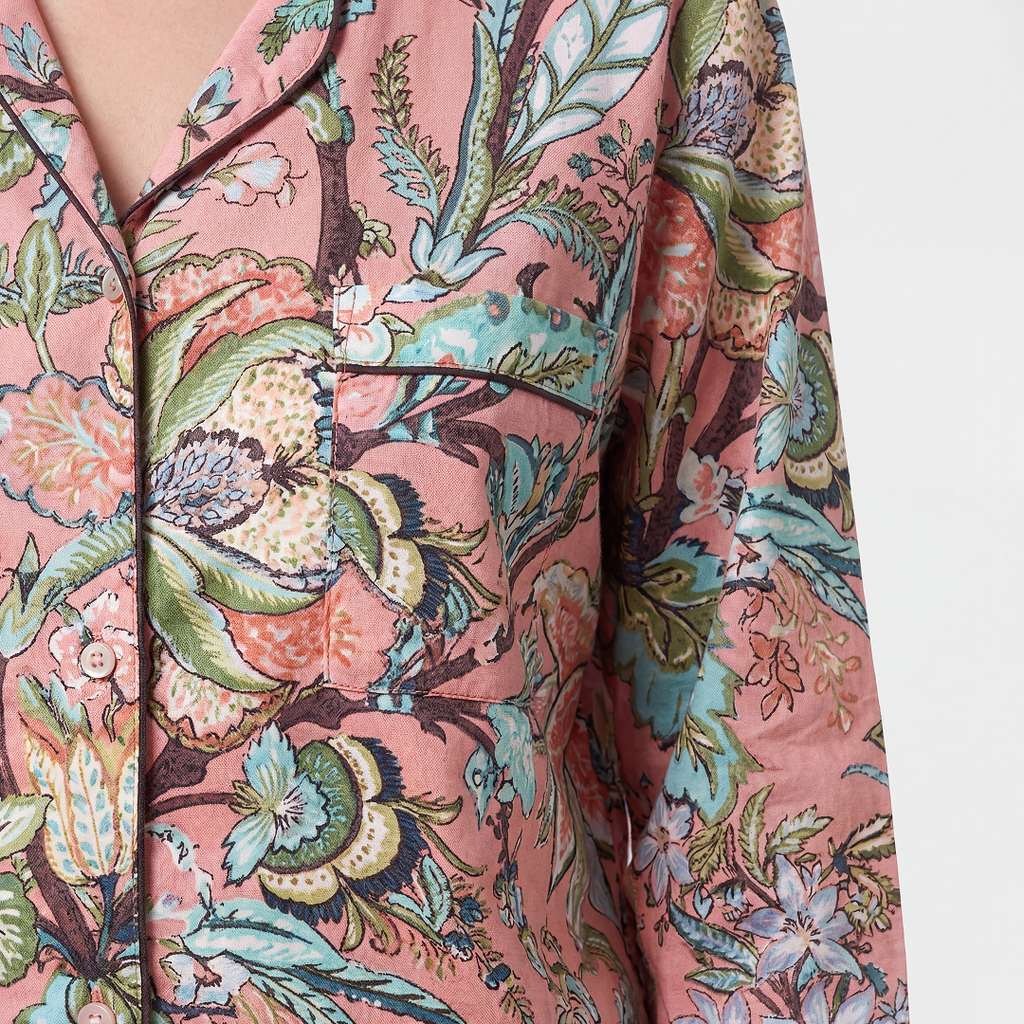 PIJAMA "PEONY/ APRICOT" CON PANTALON