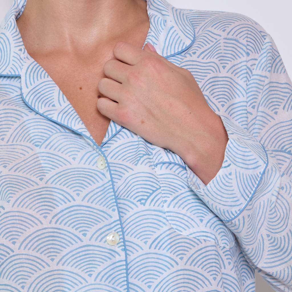 PIJAMA "RAINBOW BLUE" CON PANTALON