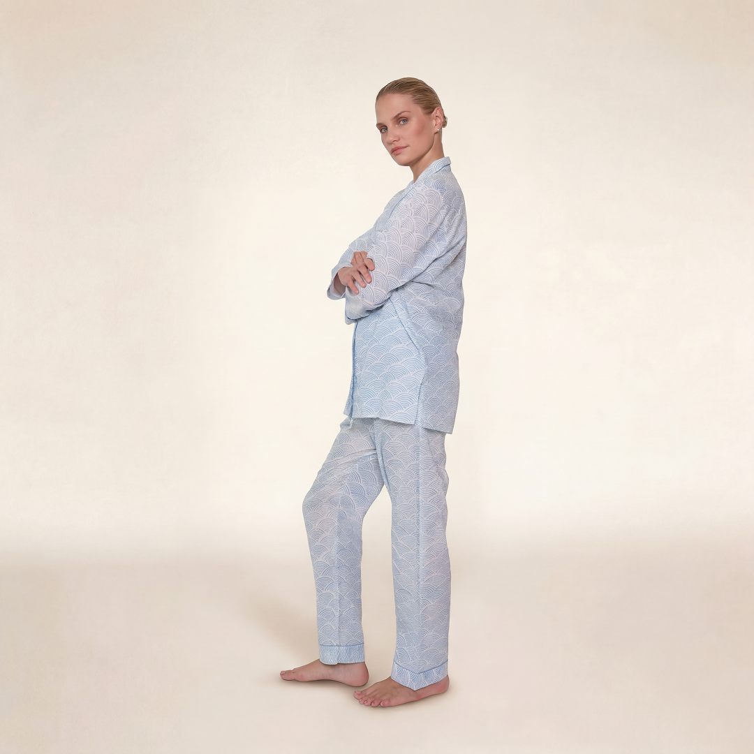 PIJAMA "RAINBOW BLUE" CON PANTALON