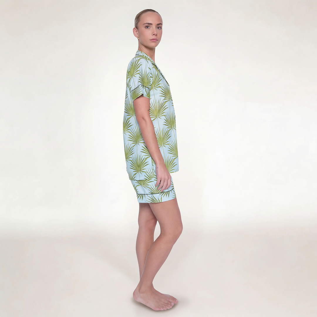 PIJAMA "VERDE BEACH" CON SHORT