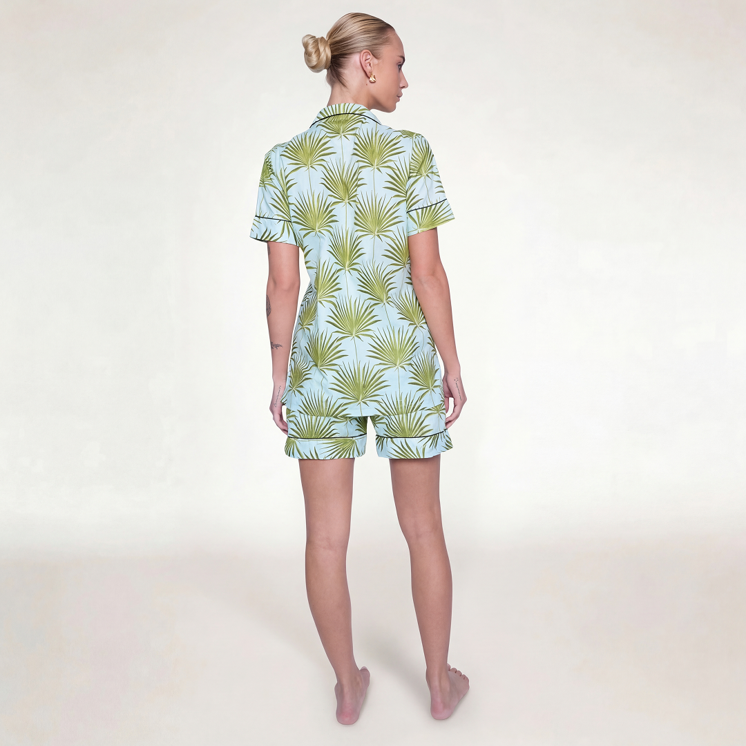PIJAMA "VERDE BEACH" CON SHORT