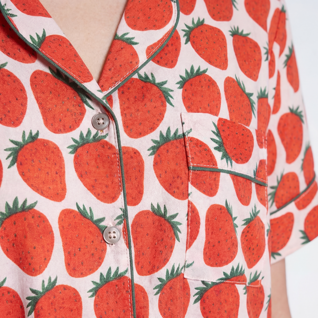 PIJAMA "FRAISES" CON SHORT