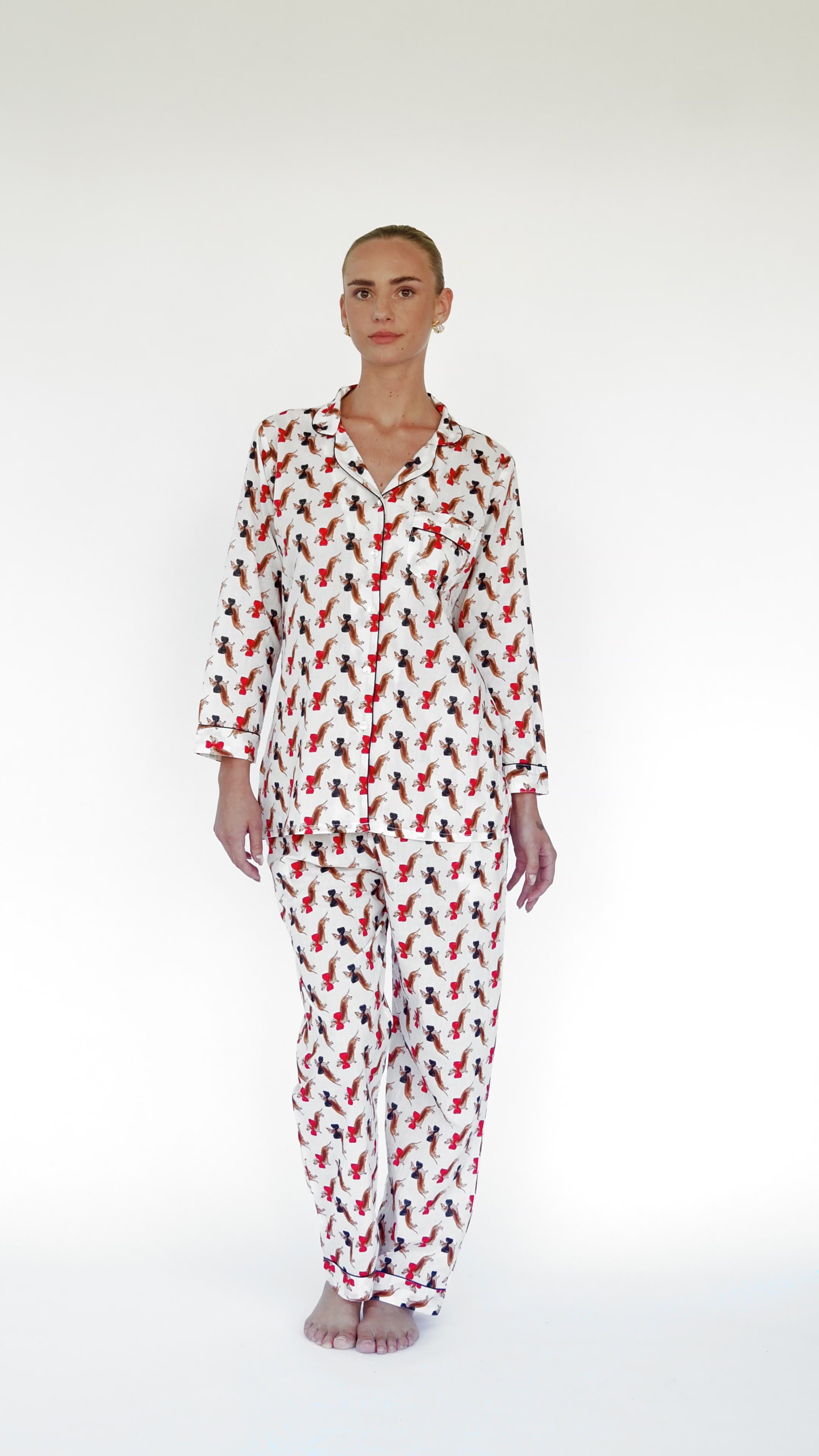 PIJAMA "PAWS" CON PANTALON