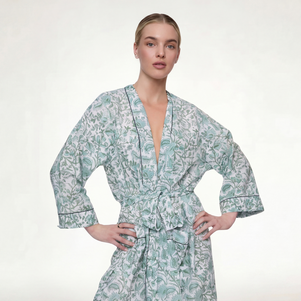 ROBE "GREEN PORCELAINE"