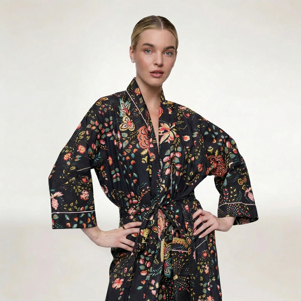 ROBE "MIDNIGHT BLOOM"
