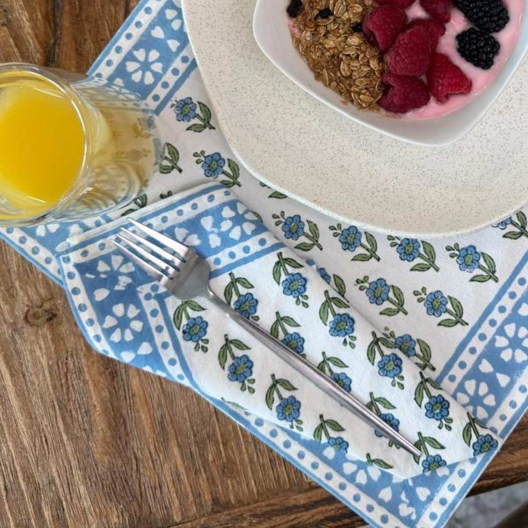 JUEGO DE 6 INDIVIDUALES "MARBELLA" CON 6 SERVILLETAS