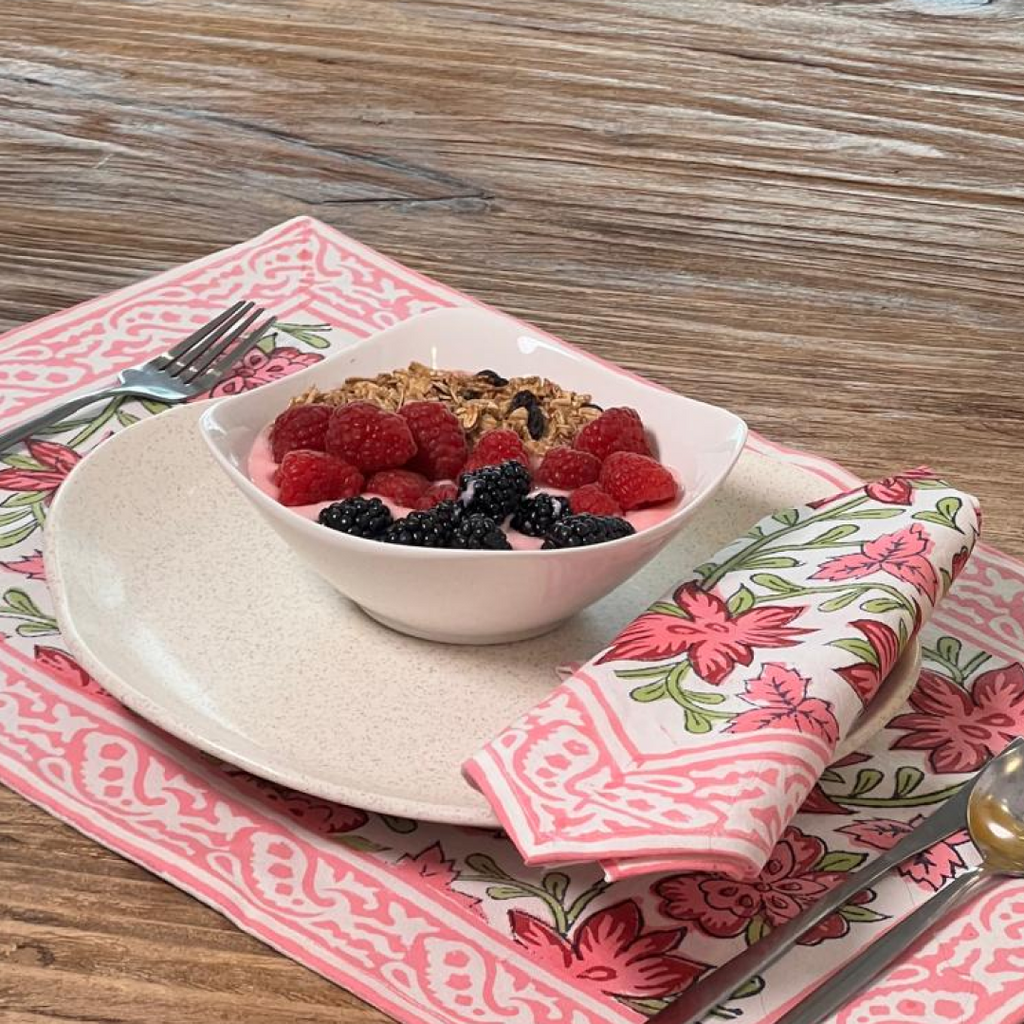 JUEGO DE 6 INDIVIDUALES "ROUGUE" CON 6 SERVILLETAS