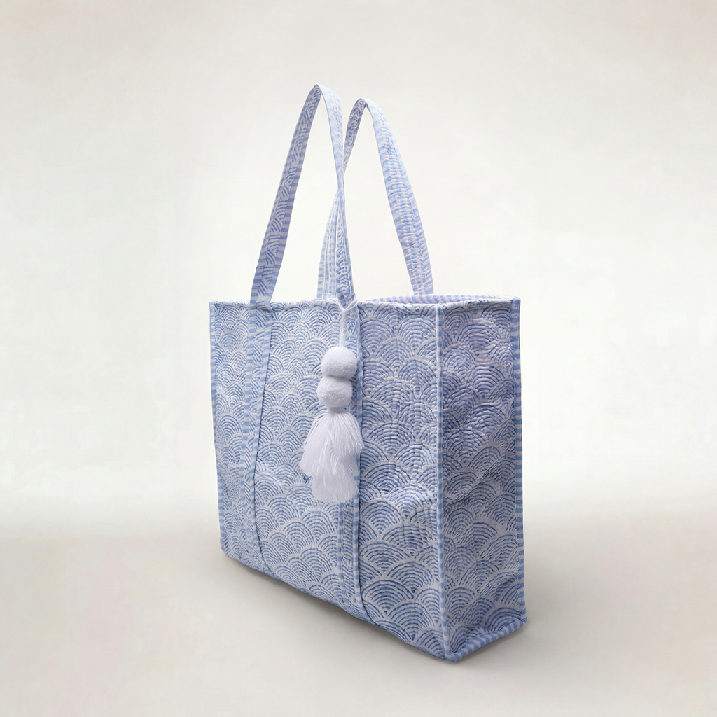 TOTE BAG "RAINBOW BLUE"