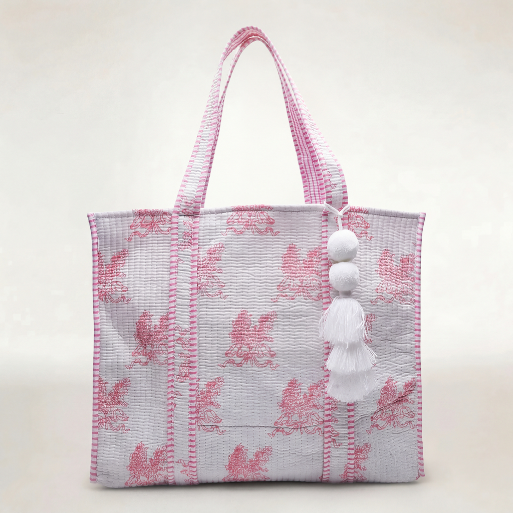 TOTE BAG "TOULOUSE ROSE"