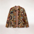 "BOHEMIAN GARDEN BROWN" VELVET JACKET