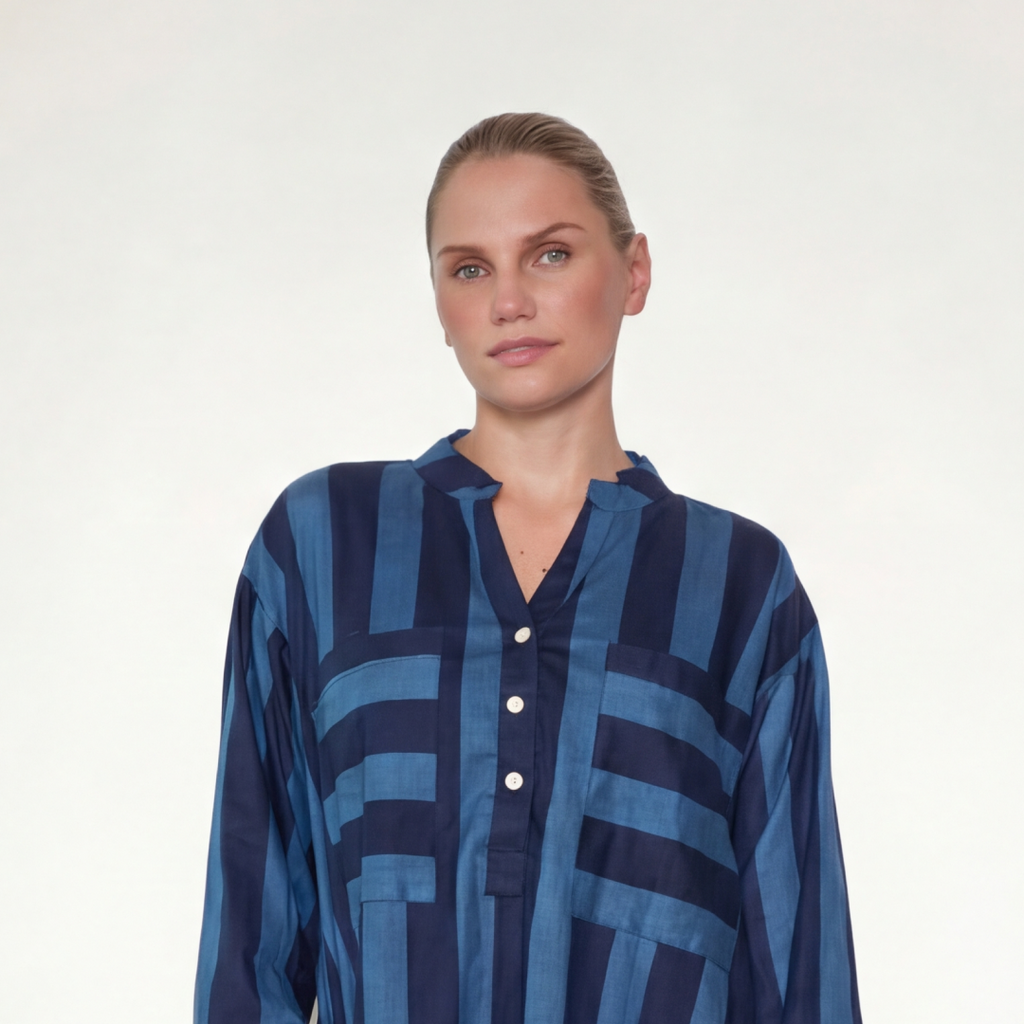 VESTIDO "STRIPES" AZUL