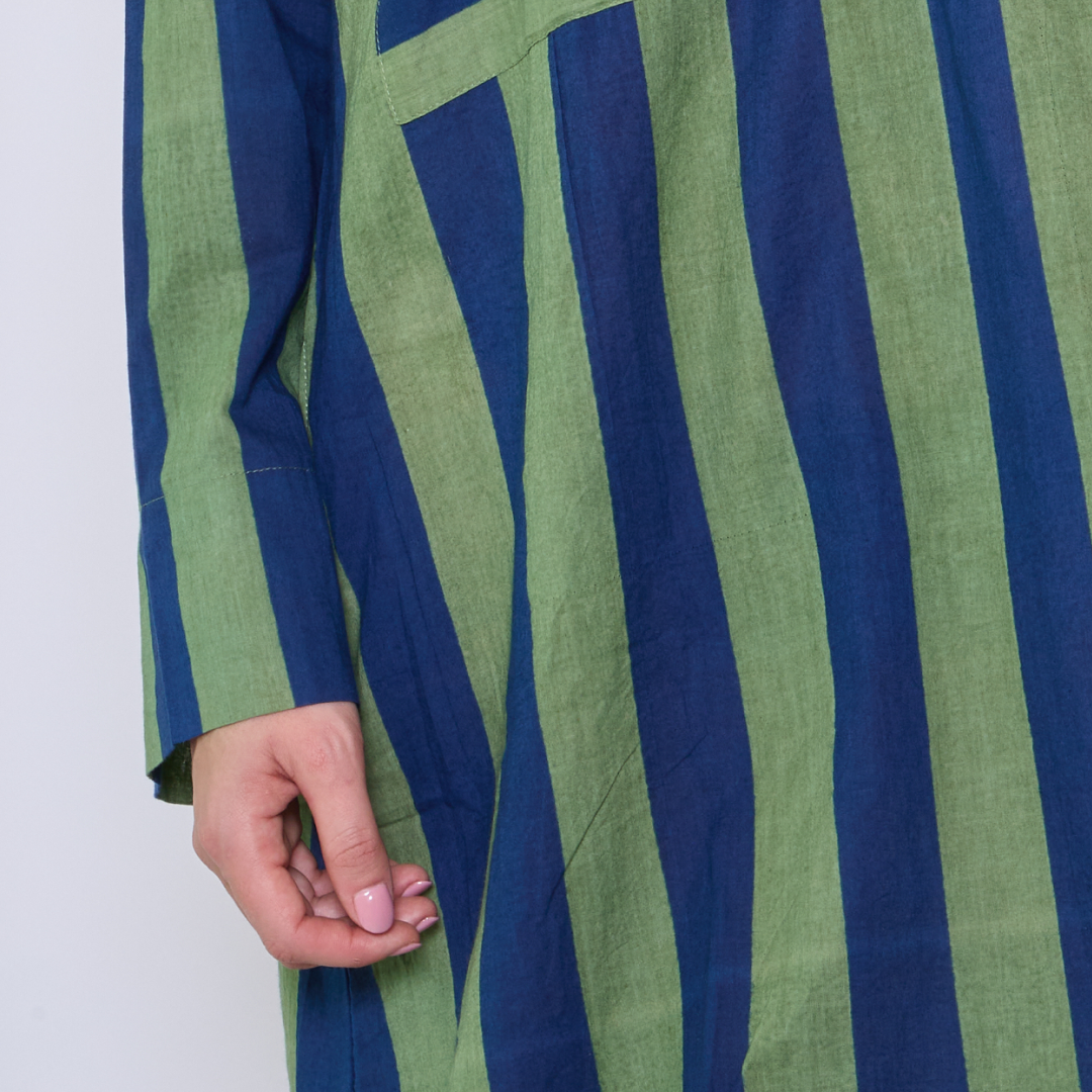 VESTIDO "STRIPES" VERDE