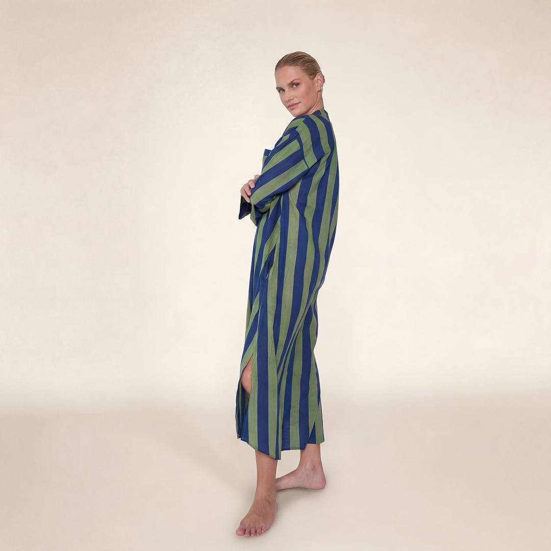 VESTIDO "STRIPES" VERDE