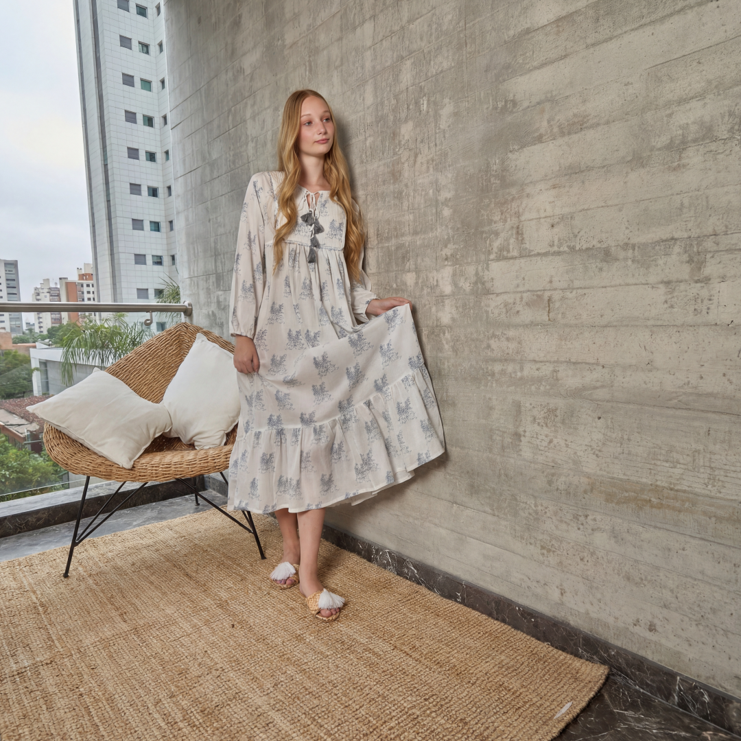 VESTIDO TOULOUSE CIELO